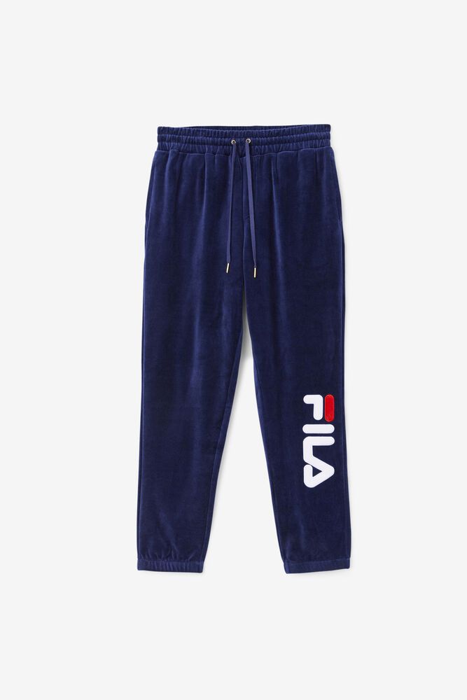 Pantaloni Fila Barbati Bleumarin Mansur Velour AQZF-71365